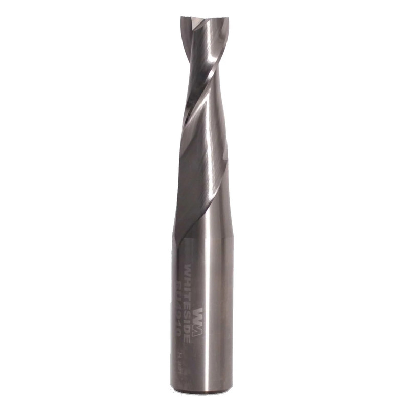 Metric Upcut Spiral Router Bit with Imperial Shank - Shank:10 mm - Diameter:10 mm - Cutting Length:1-1/8"